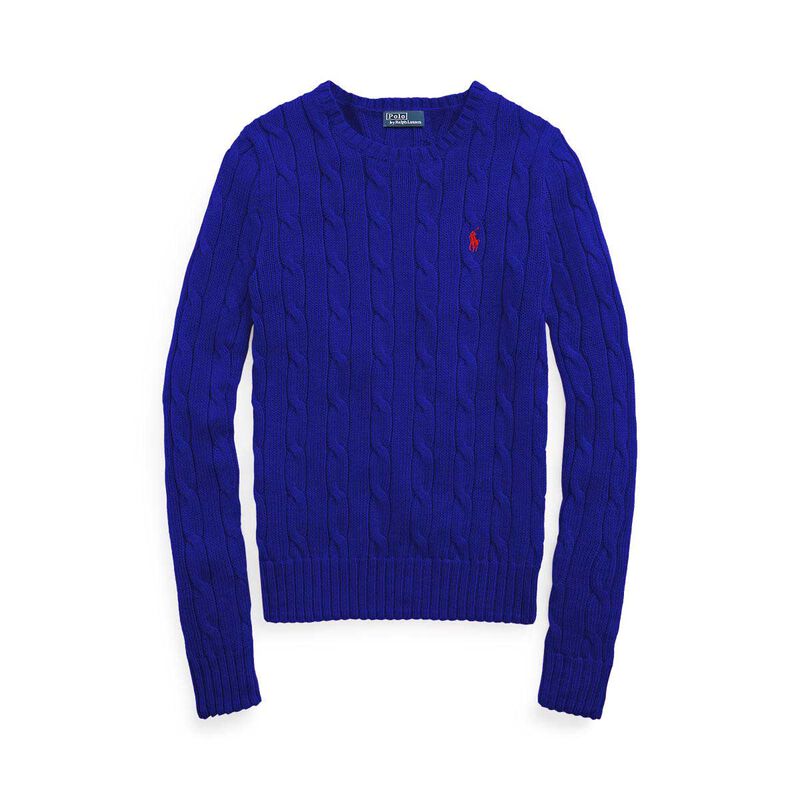 Polo Ralph Lauren Cable Knit Cotton Crewneck Sweater image number 2